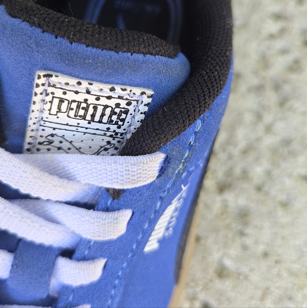Puma Little Kids Suede Sneaker in Blue - Picture 8 of 11